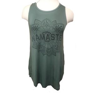 Green tank by peaceful warrior “Namaste” SZ M